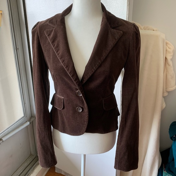 Express Soft Brown Corduroy Jacket 